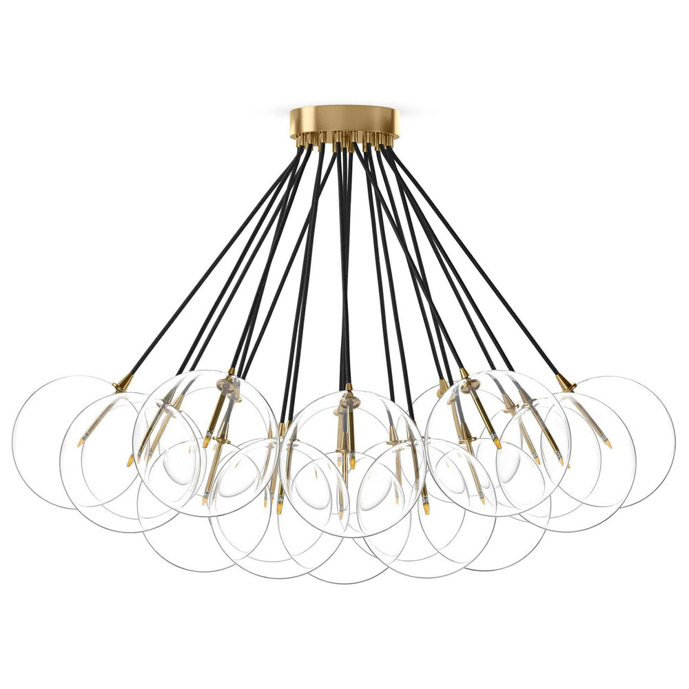 Cloud Chandelier, Burnished Brass