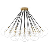 Cloud Chandelier, Burnished Brass