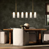 Odyssey Linear MD Chandelier, Burnished Brass-Lighting-High Fashion Home