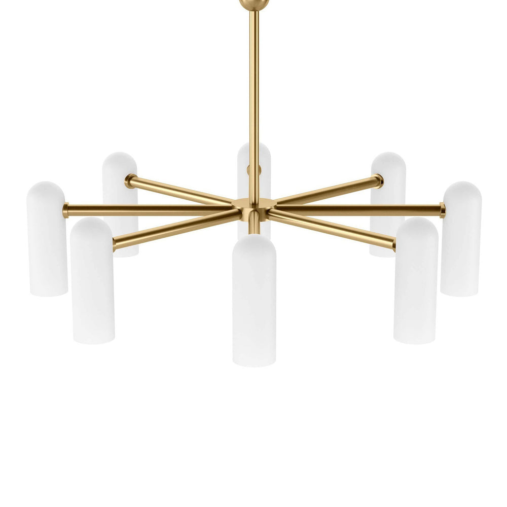 Odyssey Round MD Chandelier, Burnished Brass-Lighting-High Fashion Home