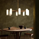 Odyssey Round MD Chandelier, Burnished Brass-Lighting-High Fashion Home