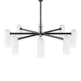 Odyssey Round MD Chandelier, Black Gunmetal-Lighting-High Fashion Home