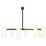 Odyssey Round MD Chandelier, Black Gunmetal-Lighting-High Fashion Home