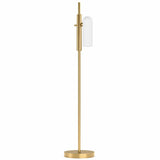 Odyssey 1 Floor Lamp, Burnished Brass-Lighting-High Fashion Home