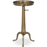 Umi End Table, Dark Matte Brass-Furniture - Accent Tables-High Fashion Home