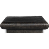 Ambra Outdoor Coffee Table, Distressed Bronze