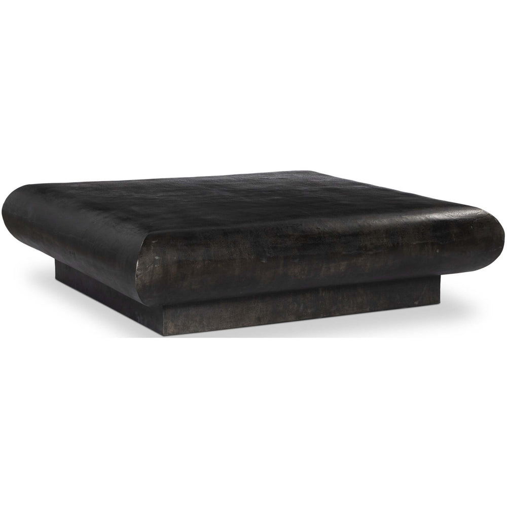 Ambra Outdoor Coffee Table, Distressed Bronze