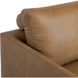 Melle Leather Sofa, Lipari Camel