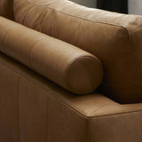 Melle Leather Sofa, Lipari Camel