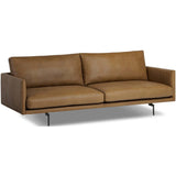 Melle Leather Sofa, Lipari Camel