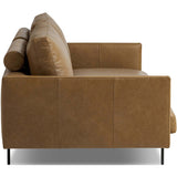 Melle Leather Sofa, Lipari Camel