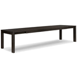 Noeline Double Extension Dining Table, Smoked Black Oak