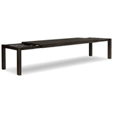 Noeline Double Extension Dining Table, Smoked Black Oak