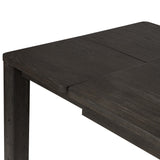 Noeline Double Extension Dining Table, Smoked Black Oak