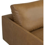 Melle Leather Sectional, Lipari Camel