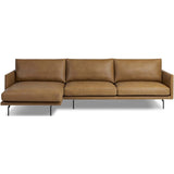 Melle Leather Sectional, Lipari Camel