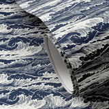 Wavebreak Wallpaper by Getty Images, Navy I