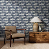 Wavebreak Wallpaper by Getty Images, Navy I