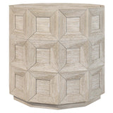 Prado Coffered Side Table-Furniture - Accent Tables-High Fashion Home