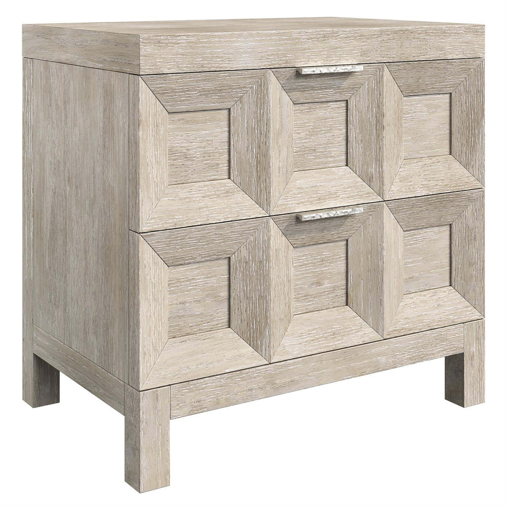 Prado Coffered Nightstand-Furniture - Bedroom-High Fashion Home