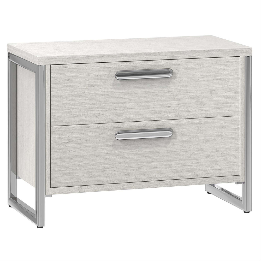 Stratum 2 Drawer Nightstand, Wide-Furniture - Bedroom-High Fashion Home