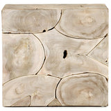 Sorrento End Table, Bleached-Furniture - Accent Tables-High Fashion Home