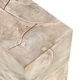 Sorrento End Table, Bleached-Furniture - Accent Tables-High Fashion Home