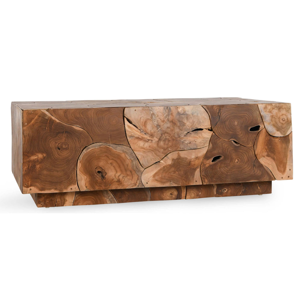 Alani Teak Coffee Table, Natural-High Fashion Home