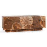 Alani Teak Coffee Table, Natural-High Fashion Home