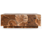 Alani Teak Coffee Table, Natural-High Fashion Home