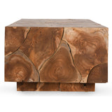 Alani Teak Coffee Table, Natural-High Fashion Home