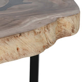 Celine Live Edge Coffee Table, Natural-High Fashion Home