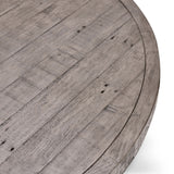 Trommald 60" Round Dining Table, Distressed Gray-Furniture - Dining-High Fashion Home