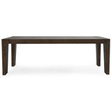 Troy Dining Table, Suede Brown-Furniture - Dining-High Fashion Home