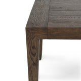 Troy Dining Table, Suede Brown-Furniture - Dining-High Fashion Home