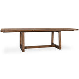 Lyra Rectangular Extension Dining Table, Smoke Brown