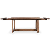 Lyra Rectangular Extension Dining Table, Smoke Brown