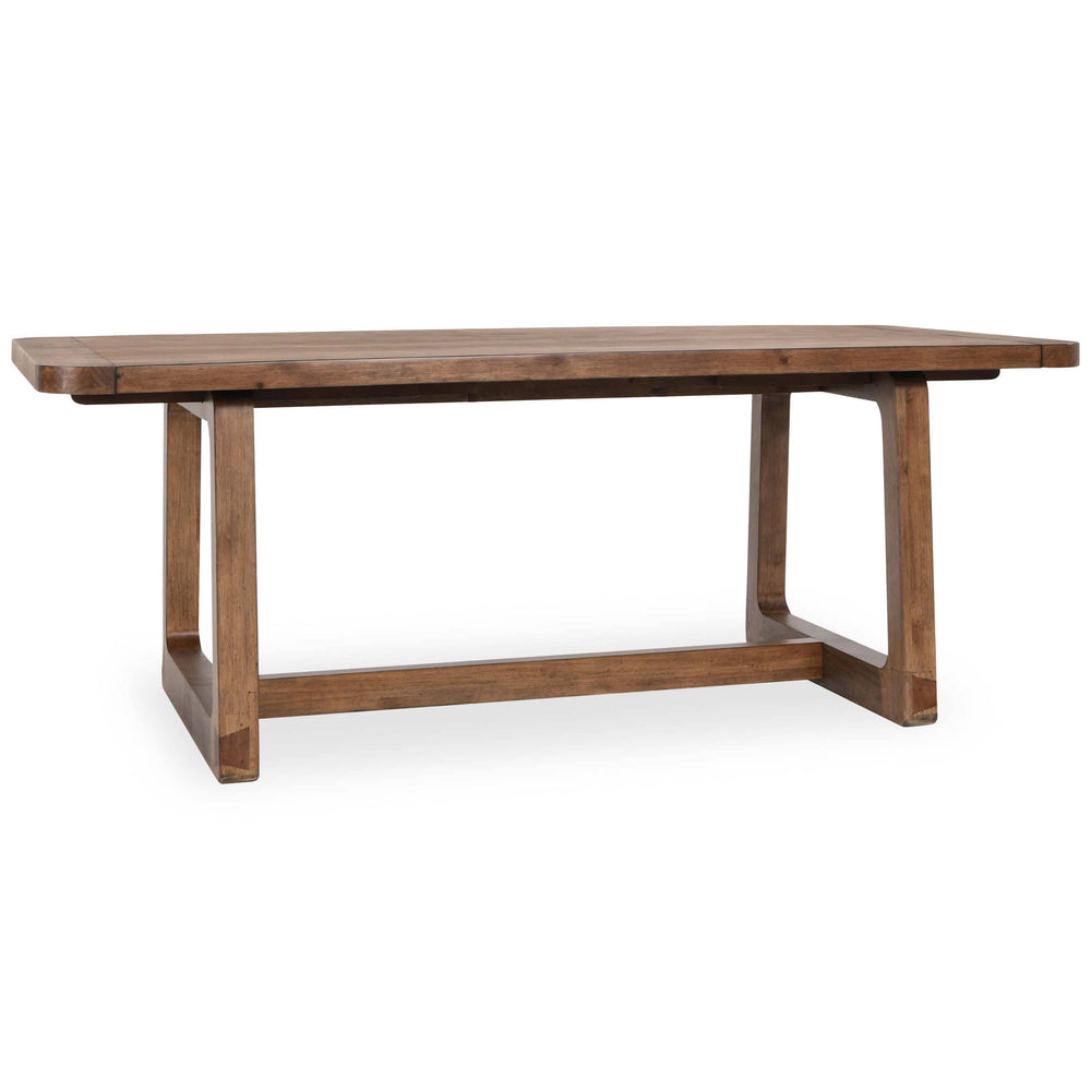 Lyra Rectangular Extension Dining Table, Smoke Brown