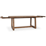 Lyra Rectangular Extension Dining Table, Smoke Brown