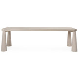 Atrop Rectangular Dining Table, Milk White