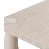 Atrop Rectangular Dining Table, Milk White