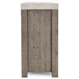 Durant 4 Door Sideboard, Distressed Gray-Furniture - Storage-High Fashion Home