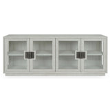 Larson 4 Door Cabinet, White Wash