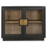 Larson 2 Door Cabinet, Carbon Black-Furniture - Storage-High Fashion Home