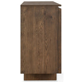 Roya 4 Door Cabinet, Toasted Brown-Furniture - Storage-High Fashion Home