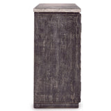 Ellington 2 Door Cabinet, Rough Black-Furniture - Storage-High Fashion Home