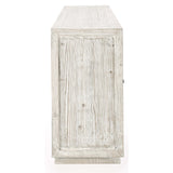 Selma 6 Door Cabinet, Timeworn Cream-Furniture - Storage-High Fashion Home