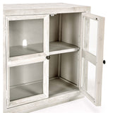 Selma 6 Door Cabinet, Timeworn Cream-Furniture - Storage-High Fashion Home