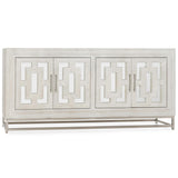 Adina 4 Door Media Console, White Washed