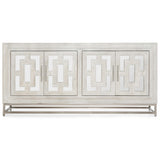 Adina 4 Door Media Console, White Washed